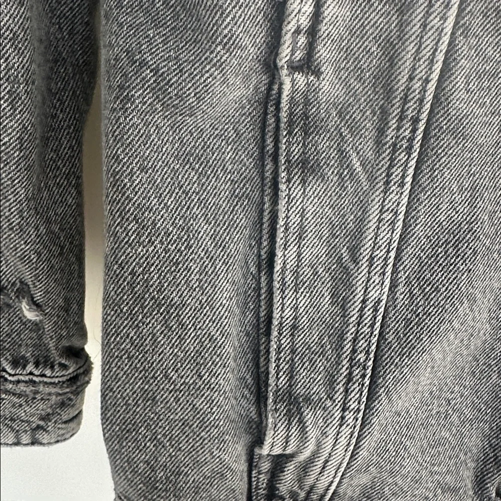 Zara Distressed Denim Jacket